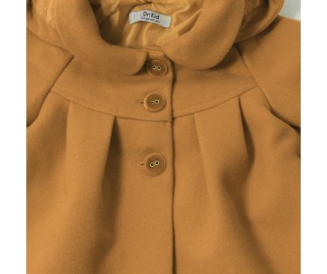 cappotto bambina elegante color cammello