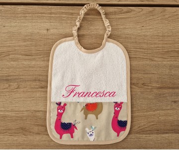 bavaglio asilo con elastico con nome fantasia alpaca