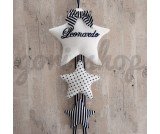 Fiocco nascita bimbo stelle scalari blu navy