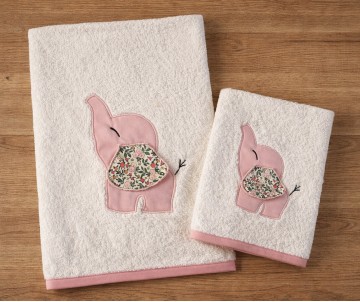 Asciugamani spugna neonata con elefantino Asciugamani bambino personalizzati