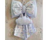 Fiocco nascita nuvola celeste