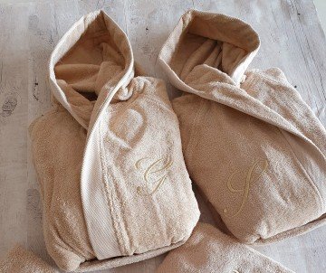 Accappatoio spugna Jolie beige