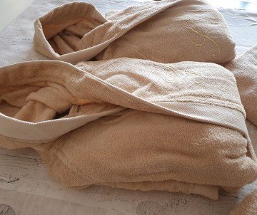 Accappatoio spugna Jolie beige
